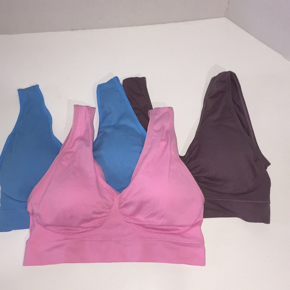 Three pack of comfort bras.